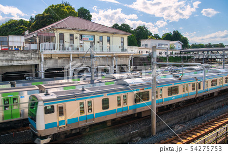 日本の東京都市景観  鶯谷駅（南口）などを望む 54275753
