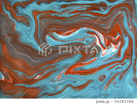Blue and red marbling pattern. Marble liquid texture. Blue and red marbling pattern. Marble liquid texture. 54281760