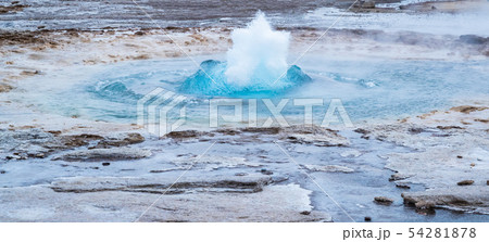 Initial start of a giant geyser, Iceland Initial start of a giant geyser, Iceland 54281878