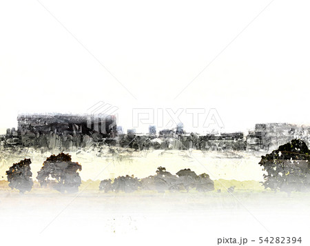 colorful building in the city on watercolor paint. 54282394