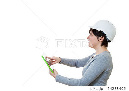 engineer using pc tablet 54283496