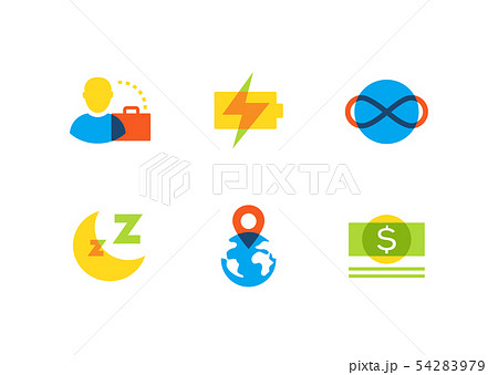Business and finance - flat design style icons set 54283979
