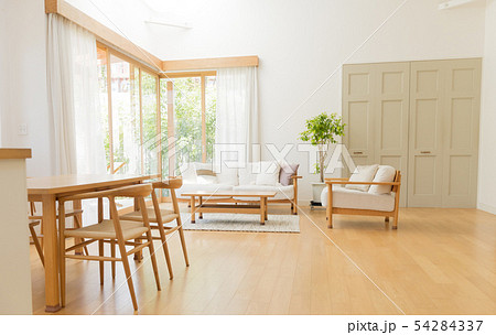 リビングダイニング リビング マイホームの写真素材