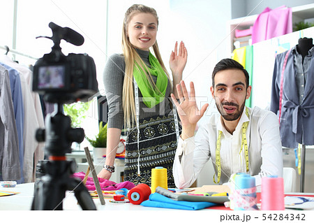 Trendy Clothes Manufacturing Design Blog Concept 54284342