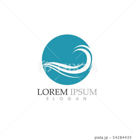 Water Wave symbol and icon Logo Template 54284435