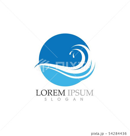 Water Wave symbol and icon Logo Template Water Wave symbol and icon Logo Template 54284436