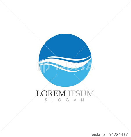 Water Wave symbol and icon Logo Template Water Wave symbol and icon Logo Template 54284437