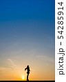 夕日シルエット 54285914