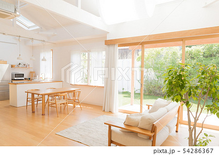 リビングダイニング リビング マイホームの写真素材