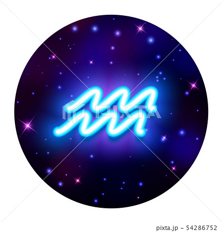 Aquarius zodiac sign, horoscope symbol, vector Aquarius zodiac sign, horoscope symbol, vector 54286752