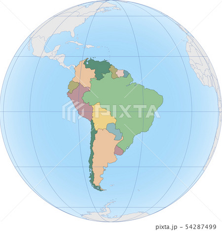 South America continent is divided by country 54287499