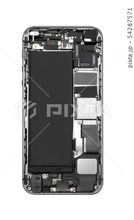Disassembled mobile phone close-up 54287571