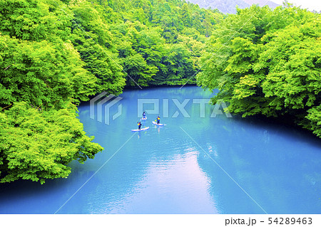 新緑の四万湖とカヤック１ 54289463