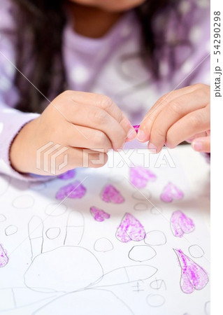 お絵描き女の子 お絵描き女の子 54290298