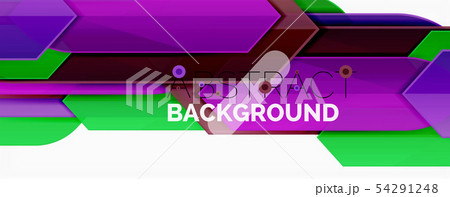 Abstract color lines dynamic background, modern material design style 54291248