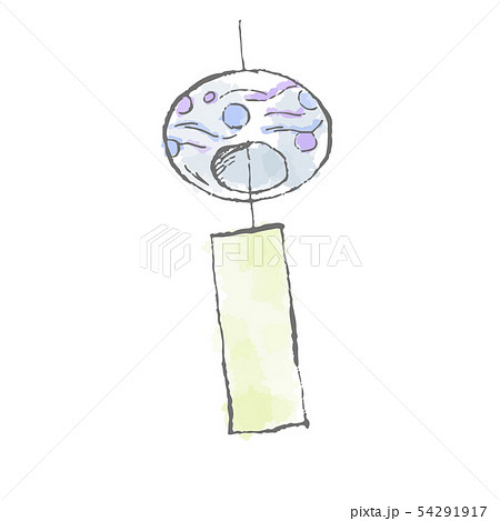 風鈴 イラストのイラスト素材