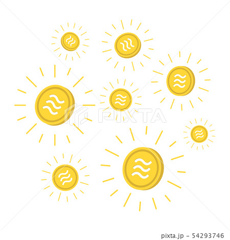 Libra coin icon, Crypto currency. 54293746