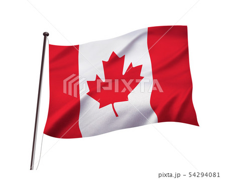 カナダの国旗イメージのイラスト素材