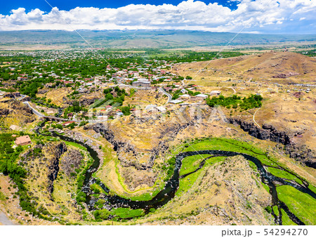 Kasagh river canyon at Oshakan in Armenia Kasagh river canyon at Oshakan in Armenia 54294270
