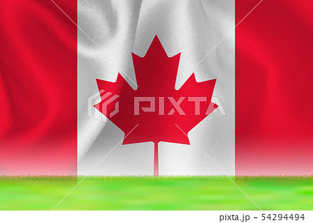 カナダ 国旗 グランド 背景 のイラスト素材