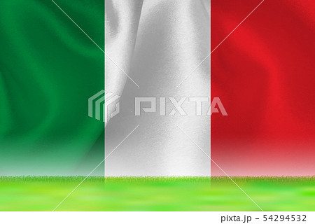 イタリア 国旗 グランド 背景 のイラスト素材