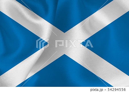 スコットランド 国旗 シルク 背景 スコットランド 国旗 シルク 背景 54294556