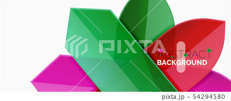 Abstract color lines dynamic background, modern material design style 54294580