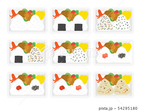 弁当のイラストセット 54295180