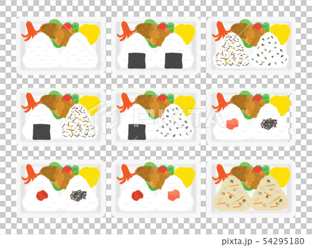 弁当のイラストセット 54295180
