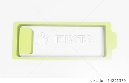 3D battery of the smartphone in the background 54295579