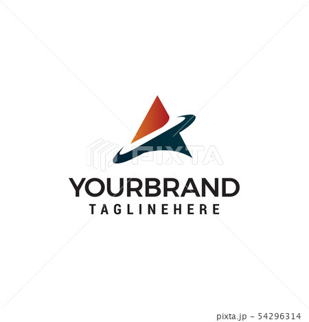 Letter A tech Logo Template design 54296314