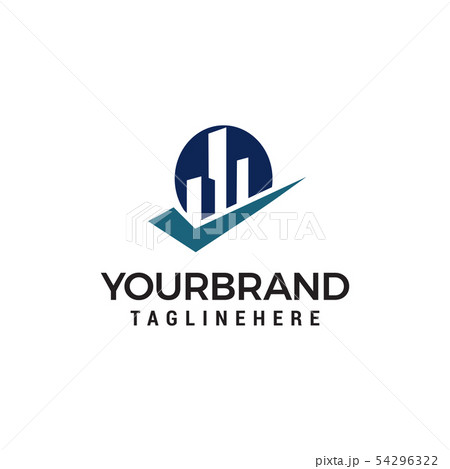 building checkmark Logo Template design building checkmark Logo Template design 54296322