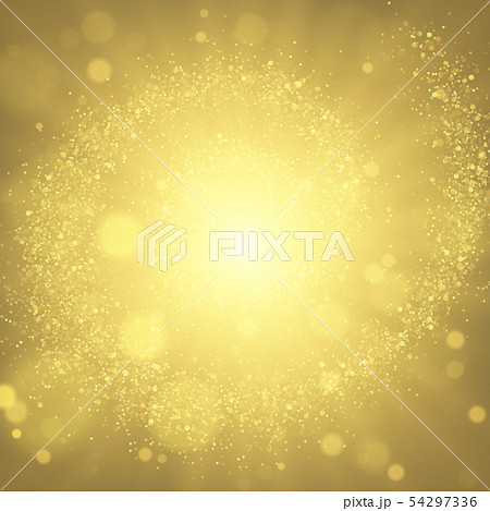 Magic golden lights festive background 54297336