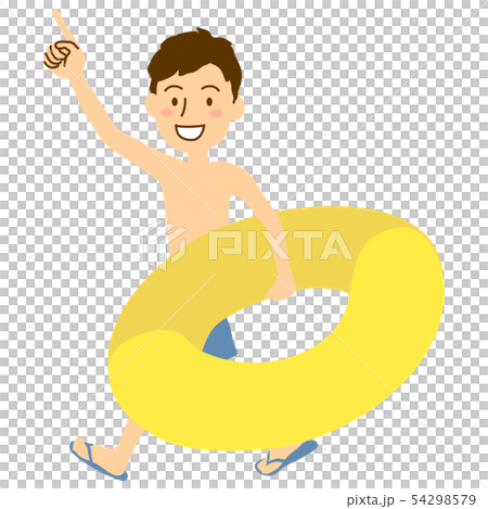 Summer sea clothes male float yellow large 54298579