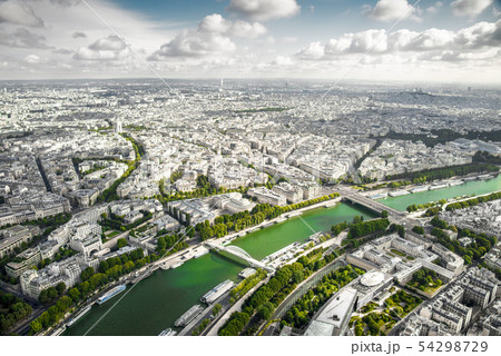 Paris view from the Eiffel Tower 54298729