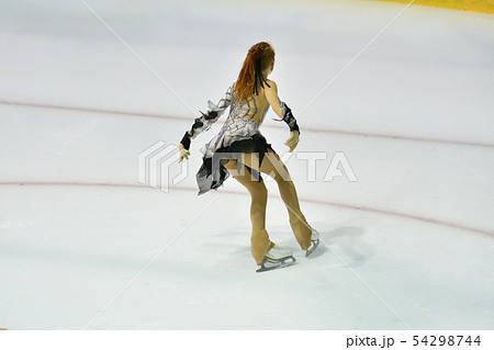 Girl ice skating Girl ice skating 54298744