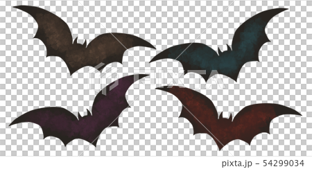 ハロウィン　コウモリ 54299034