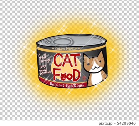 輝く缶詰めのイラスト(ペットフード) 輝く缶詰めのイラスト(ペットフード) 54299040