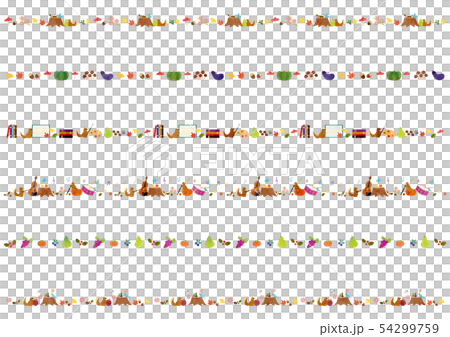 素材-秋イメージラインテク 54299759