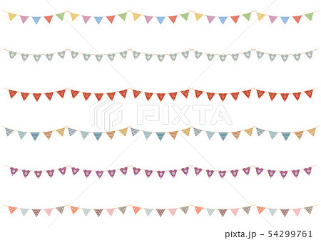 素材-秋の色合いガーランド 54299761