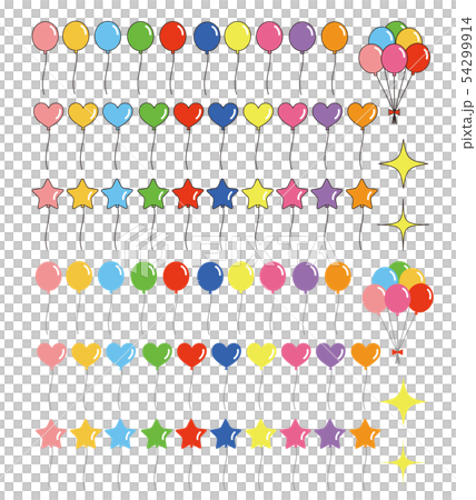 Colorful balloon set balloon illustration vector 54299914