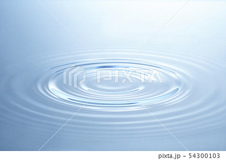 水の波紋の写真素材