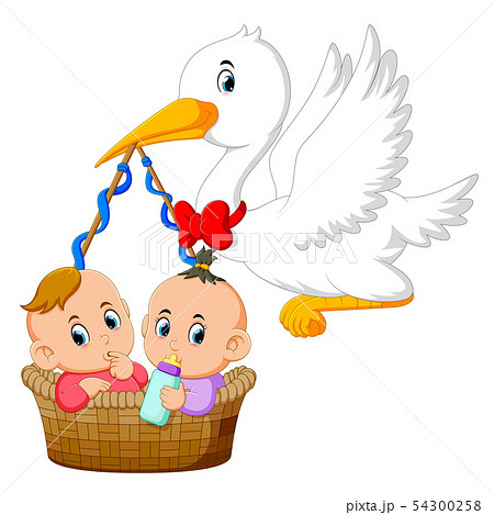 baby holding basket