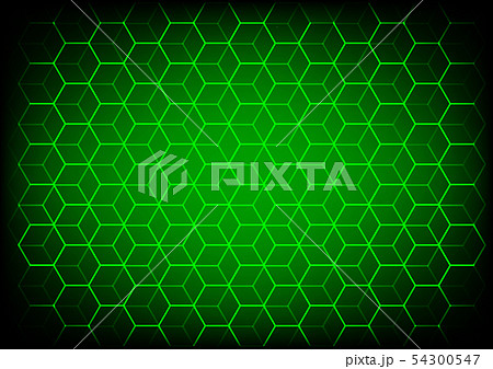 Abstract science and technology concept with hex 54300547