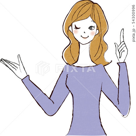 話す女性 54300996