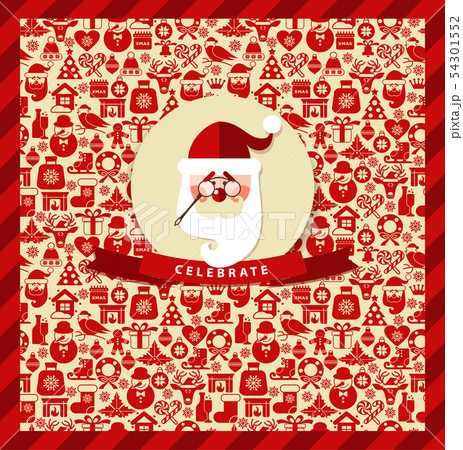 Invitation card of christmas.Christmas seamless 54301552