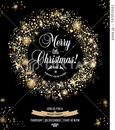 Christmas invitation card. 54301681