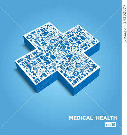 Medical icon background. 3d illustration. Medical icon background. 3d illustration. 54302077