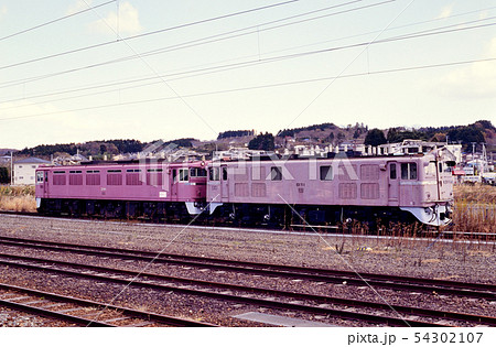 1995年 利府駅構内に留置のED711とED781 1995年 利府駅構内に留置のED711とED781 54302107