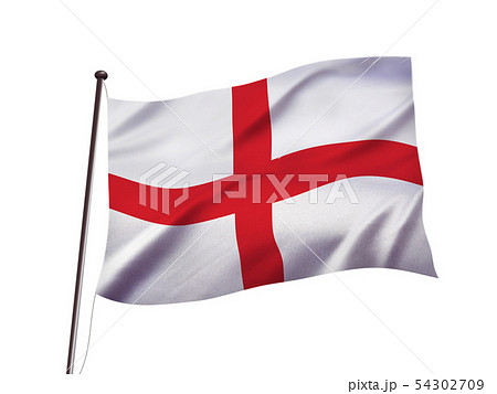 イングランドの国旗イメージのイラスト素材